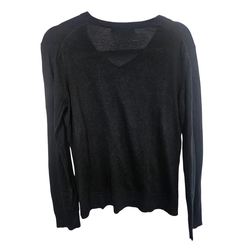 Peruvian Connection Womens Pullover V-Neck Sweater Size M Classic Minimalist - Picture 8 of 8